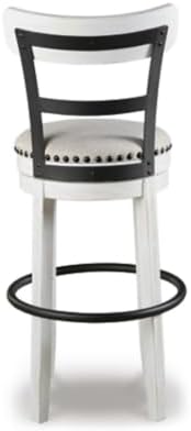 Signature Design by Ashley Valebeck Tall Upholstered Swivel Barstool, Cushioned - Image 5
