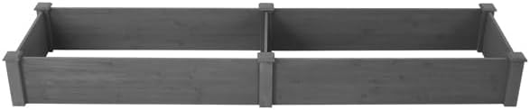 Over Ground 96x28x10 inch Raised Garden Bed, Large Wood Planter Box - Image 2