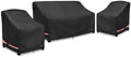 Patio Furniture Covers, 3 Piece Heavy Duty Waterproof Outdoor Furniture Covers by Rileytee