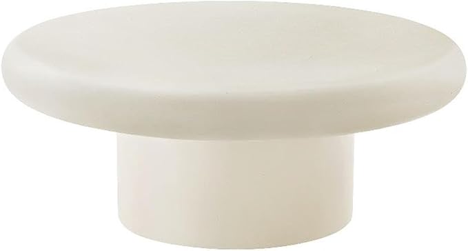 Modway Argos Round Concrete Coffee Table in White by Modway