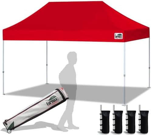 Eurmax USA Standard 10'x15' Patio Pop Up Canopy Tent Commercial Instant Canopies by Eurmax