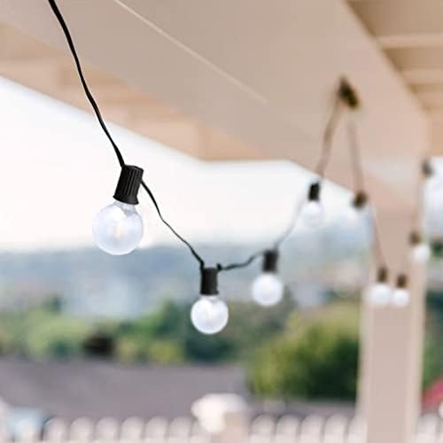 LED Outdoor String Lights 25Ft G40 Frosted White Globe Patio Lights Waterproof - Image 5