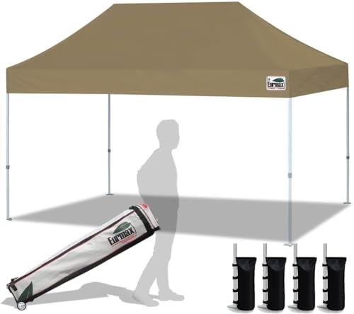 Eurmax USA Standard 10'x15' Patio Pop Up Canopy Tent Commercial Instant Canopies by Eurmax