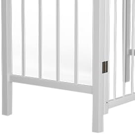 VINGLI Garden Arbor with Gate, PVC Frame Trellis Garden Arch - Image 9