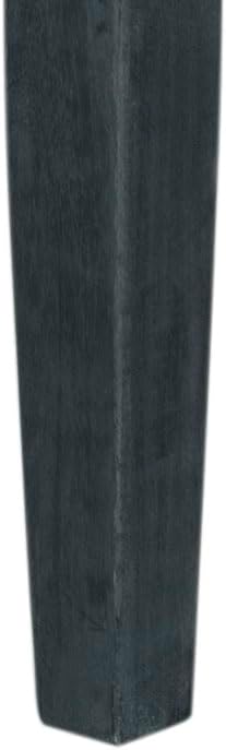 SAFAVIEH Outdoor Collection Montclair Dark Slate Grey Solid Wood/Beige Cushion - Image 6