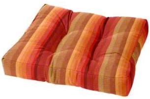 Cushion Source Tufted Ottoman Cushions, Sunbrella Astoria Sunset by CushionSource