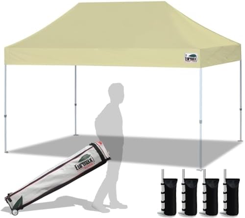Eurmax USA Standard 10'x15' Patio Pop Up Canopy Tent Commercial Instant Canopies by Eurmax