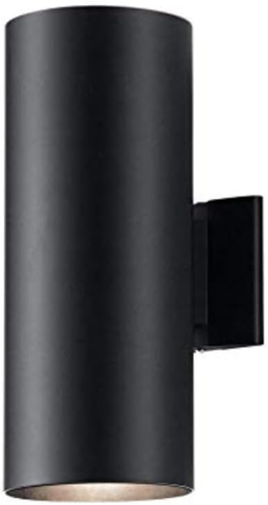 Kichler Cylinders 15" 2-Light Outdoor Cylinder Wall Sconce in Black by Kichler