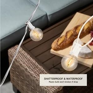 400FT White String Lights for Outside - Image 3