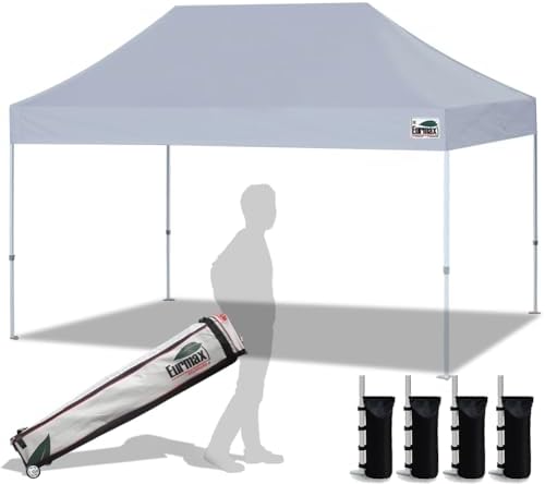 Eurmax USA Standard 10'x15' Patio Pop Up Canopy Tent Commercial Instant Canopies by Eurmax