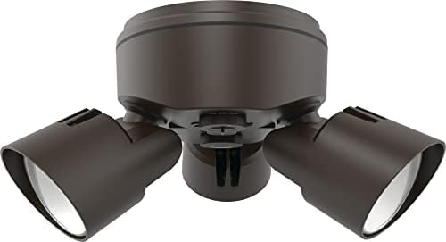 Lithonia Lighting HomeGuard 3-Light LED Outdoor Flood Lights, Outdoor LED Lights - Image 7
