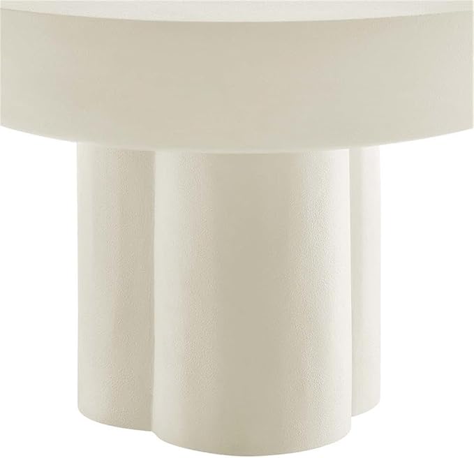 Modway EEI-6760-WHI Caspian Round Concrete Coffee Table - Image 6