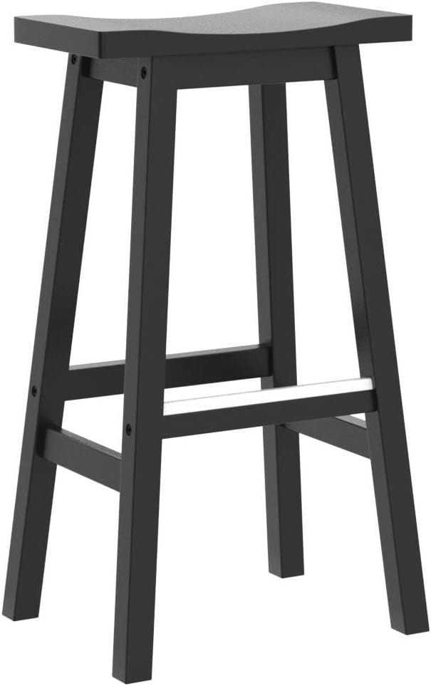 PayLessHere Bar Stools Set of 2, Saddle Stools 30 Inch Heigh, Bar Chairs Seat - Image 5