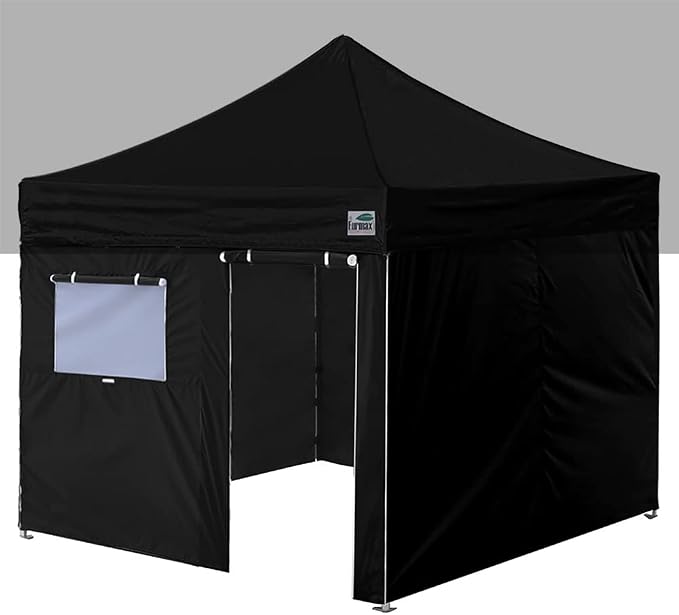 Eurmax USA Full Zippered Walls for 10 x 10 Easy Pop Up Canopy Tent, Enclosure by Eurmax