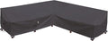 Heavy Duty Outdoor Sectional Sofa Cover, Lawn Patio Furniture Winter Cover by Flexiyard