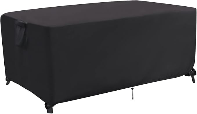 Outdoor Dining Table Cover, 72 Inch Rectangle Patio Dining Table Covers by Jungdaoutdoorfurniturecover