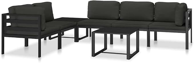 vidaXL Sectional Middle Sofa Anthracite - Image 8