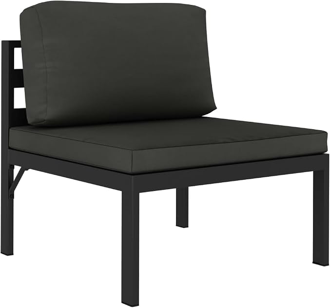 vidaXL Sectional Middle Sofa Anthracite by vidaXL