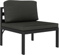 vidaXL Sectional Middle Sofa Anthracite by vidaXL