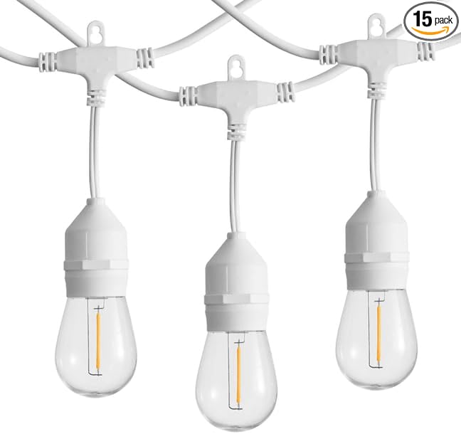 SUNTHIN 50FT Outdoor White String Light by SUNTHIN