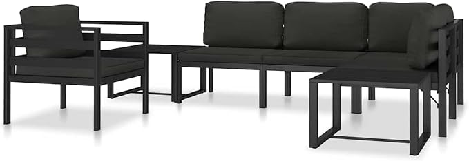 vidaXL Sectional Middle Sofa Anthracite - Image 9