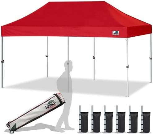 Eurmax USA Standard 10'x20' Patio Pop Up Canopy Tent Commercial Instant Canopies by Eurmax