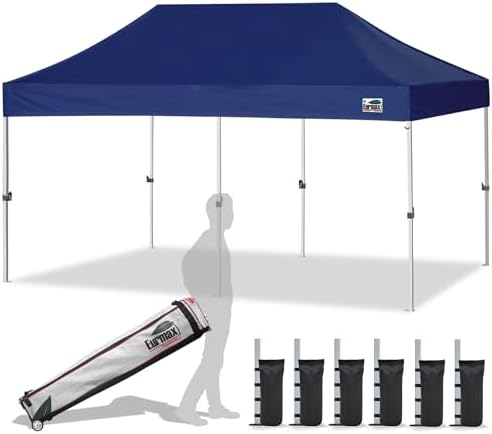 Eurmax USA Standard 10'x20' Patio Pop Up Canopy Tent Commercial Instant Canopies by Eurmax