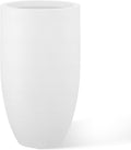 Kante 24 Inch Tall Round Concrete Planter, Large Indoor Outdoor Plant Pots by Kante