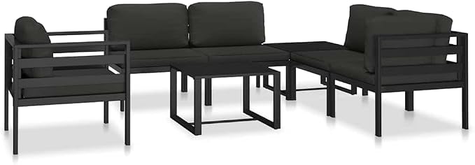 vidaXL Sectional Middle Sofa Anthracite - Image 7