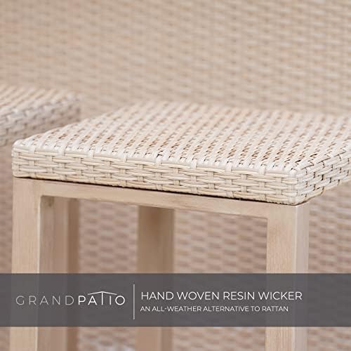 Grand patio 2 Piece Outdoor Tropical Paradise Tiki Bars Stools, Phuket Islander - Image 2