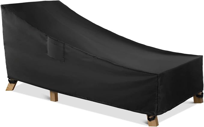 WLEAFJ Patio Chaise Lounge Cover Waterproof, Heavy Duty Outdoor Lounge Chair by WLEAFJ