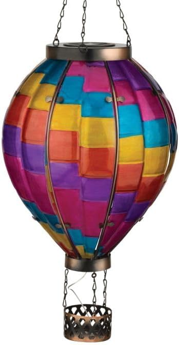 Regal Art & Gift Hot Air Balloon Solar Lantern – Hanging Solar-Powered LED by REGALARTGIFT