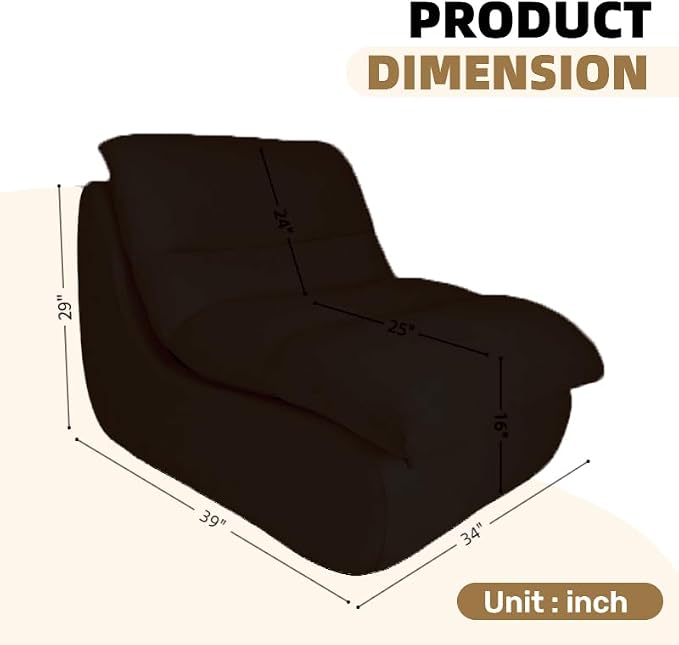 Bean Bag Chair - Memory Foam Bean Bag Chair - Image 6