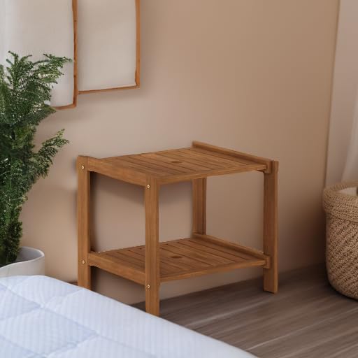 Furinno FG19840T Tioman Hardwood Mississippi Side Table - Image 2