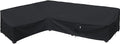 Heavy Duty Outdoor Sectional Sofa Cover, Lawn Patio Couch Protector by Flexiyard