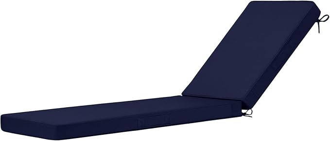 Cozyide Chaise Lounge Cushions Outdoor 72"x21"x3", Waterproof Lounge Chair by cozyide