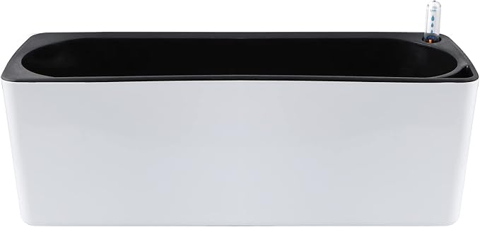 Skelang 2-Pack Self Watering Planter, Rectangle Flower Pot - Image 2