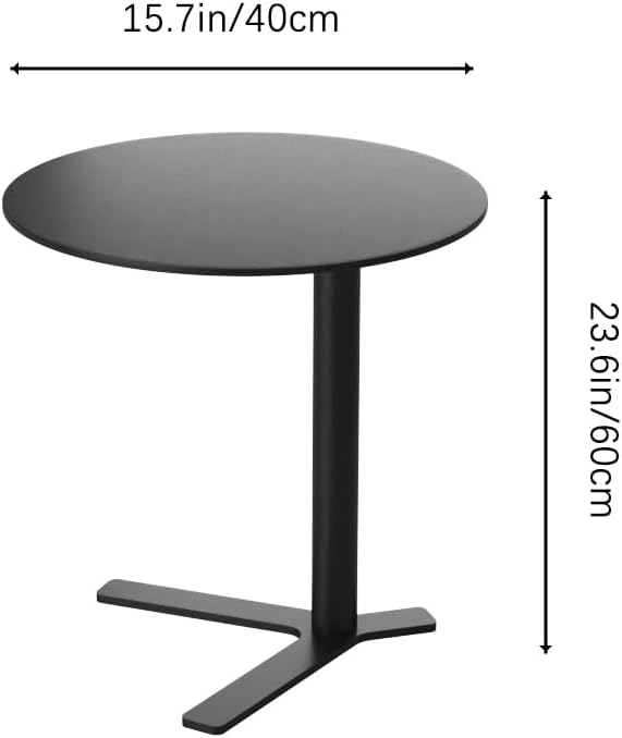 C Shaped Side Table End Coffee Tables, Unique Aesthetics Minimalist Accent - Image 2