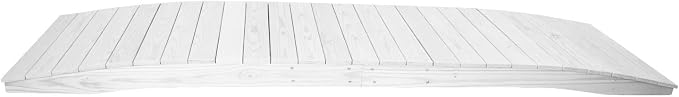 12 FT WHITE Amish Made Pinewood Heavy Duty Garden Bridge by Unknown