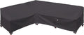 Heavy Duty Outdoor Sectional Patio Sofa Cover, Storm Grey L-Shaped-Left by Flexiyard