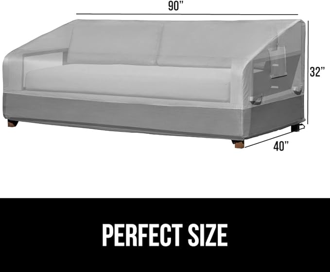 GORILLA GRIP Waterproof Large Outdoor Patio Sofa Cover, 3 Seater 90 Inch - Image 6