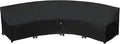 Curved Patio Furniture Cover for Outdoor Sectional Sofa, Lawn Outside Garden by Flexiyard