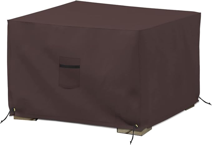 Covers & All Outdoor Ottoman Cover, 12 Oz PVC Polyester, Waterproof Ottoman by CoversAll