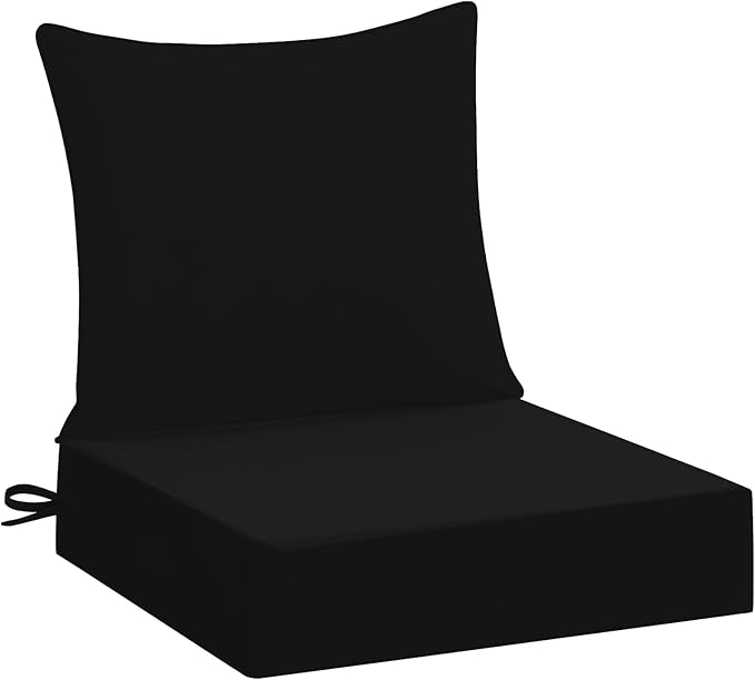 downluxe 24x24 Outdoor Chair Cushions, Waterproof Fade Resistant Patio by Downluxe
