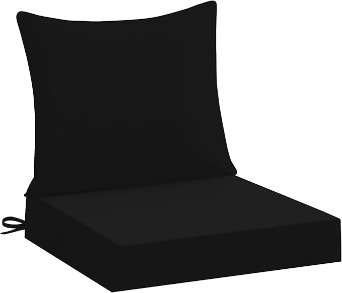 downluxe 19x19 Outdoor Chair Cushions, Waterproof Fade Resistant Patio by Downluxe