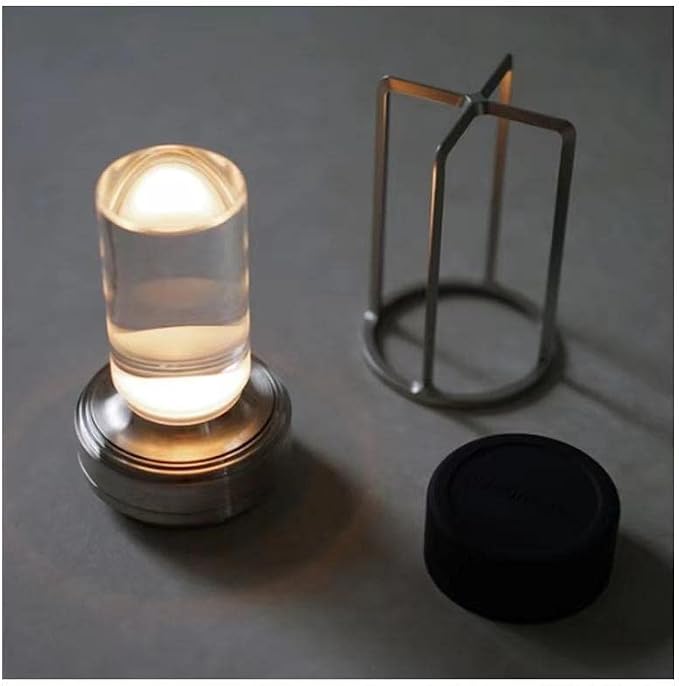 Portable Metal Table Lamp for Indoor/Outdoor, Rechargeable Cordless LED Lamp - Image 5