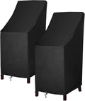 Stackable Patio Chair Covers, High Back Outdoor Chair Covers, 600D Heavy Duty by MAVINCHER