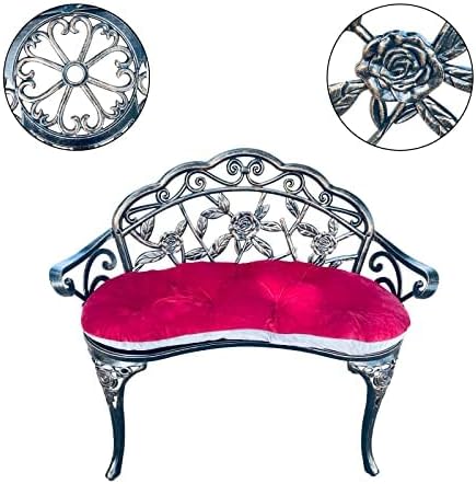 Mandolin Outdoor Park Garden Chair, All Chair Anti Rust Cast Aluminum Patio - Image 5