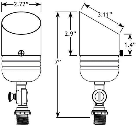 VOLT 20-Pack 12V Fat Boy Solid Brass Outdoor Spotlights - Image 7
