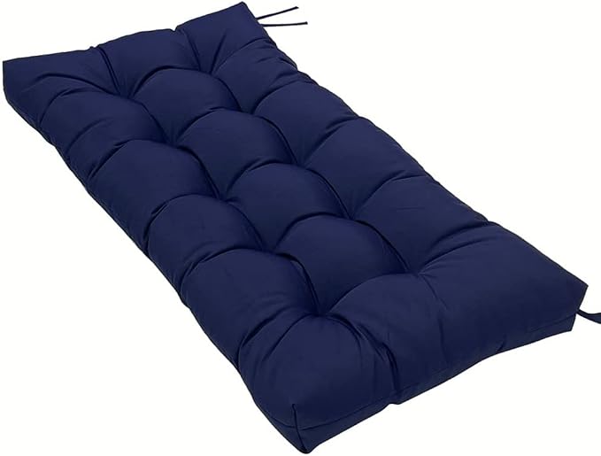 SEAHOME Waterproof Indoor/Outdoor Garden Bench Seat Cushions, Tufted Loveseat by SEAHOME